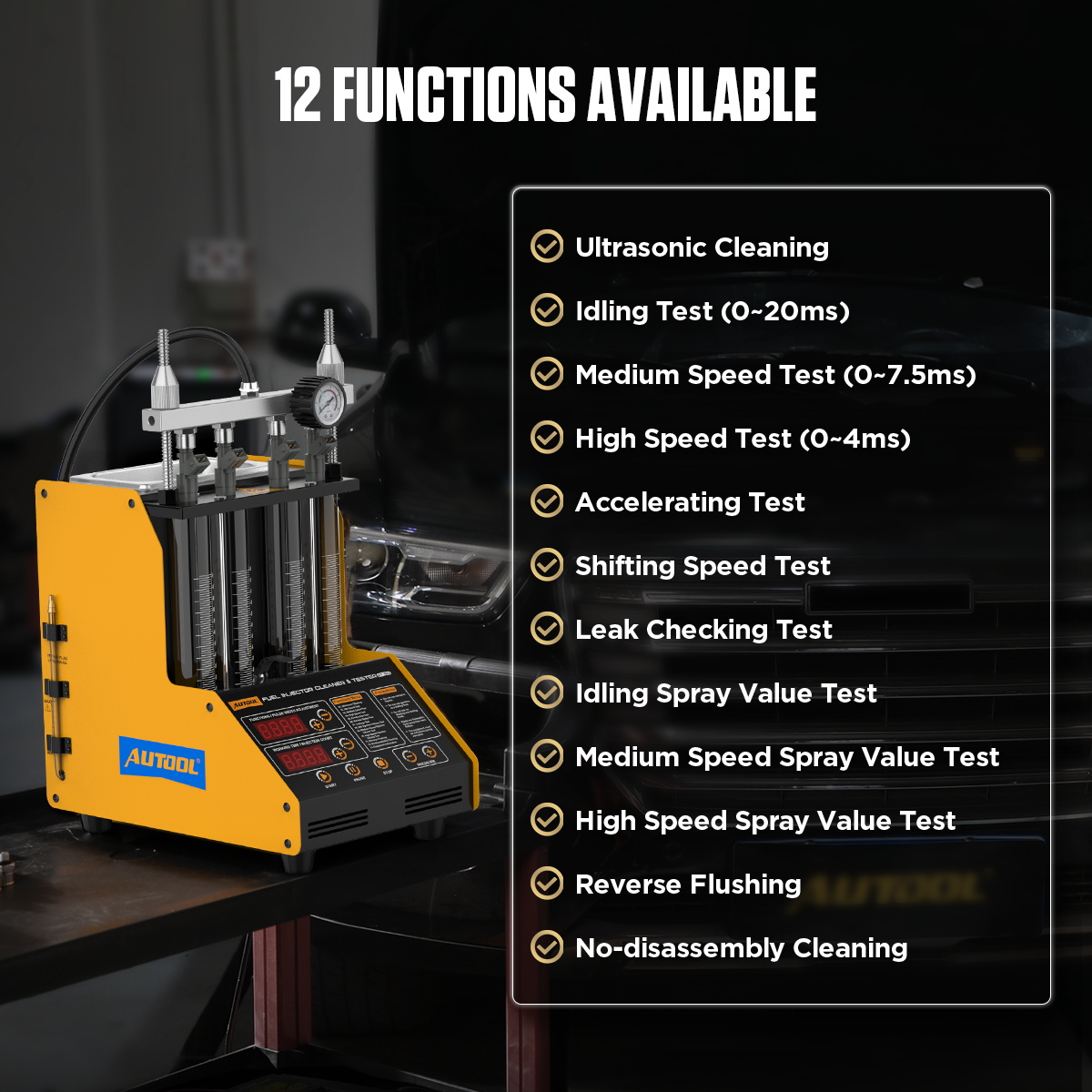 Fuel Injector Cleaner - 110V 모토 초음파 연료 인젝터 CT150