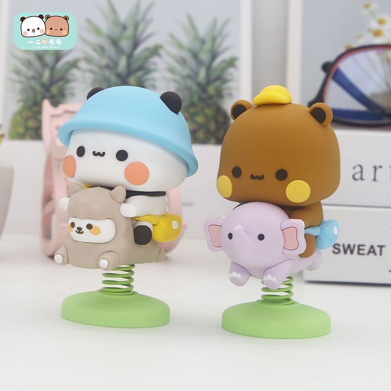 Car Accessories Quirky - 이어 부부 스프링 스윙 피규어 귀여운