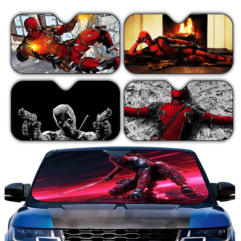 Windshield Sun Shade - Cute-D-deadpool-S 스타일리쉬하고 트렌디한 앞유리 차양막, 자동차