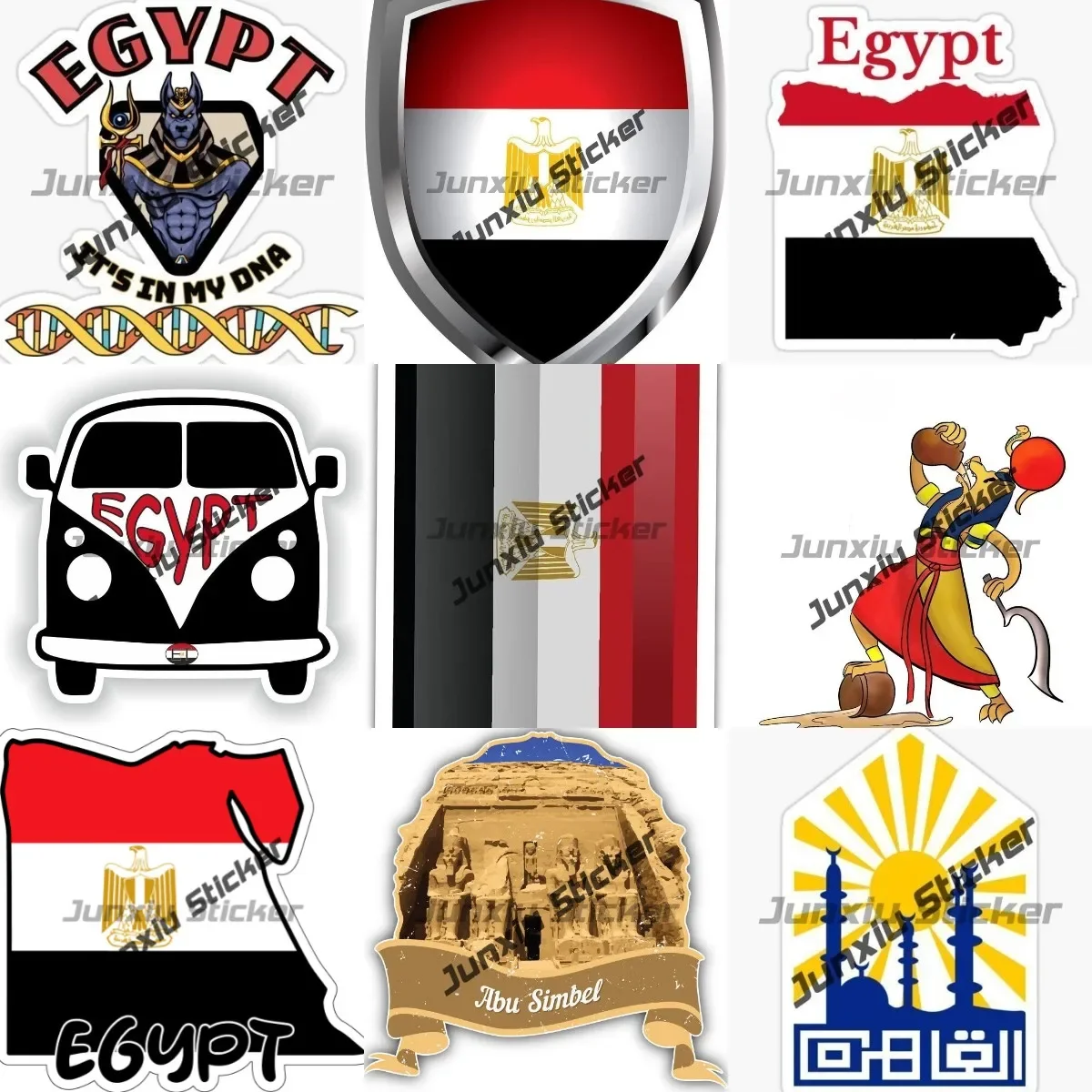 Car Accessories Egypt - 카이로 이집트 엠블럼 스티커 이집트 여신