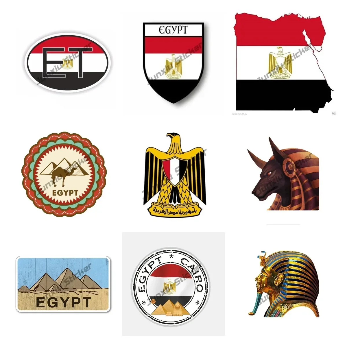 Car Accessories Egypt - 이집트 국기 데칼 스티커, 이집트 여행