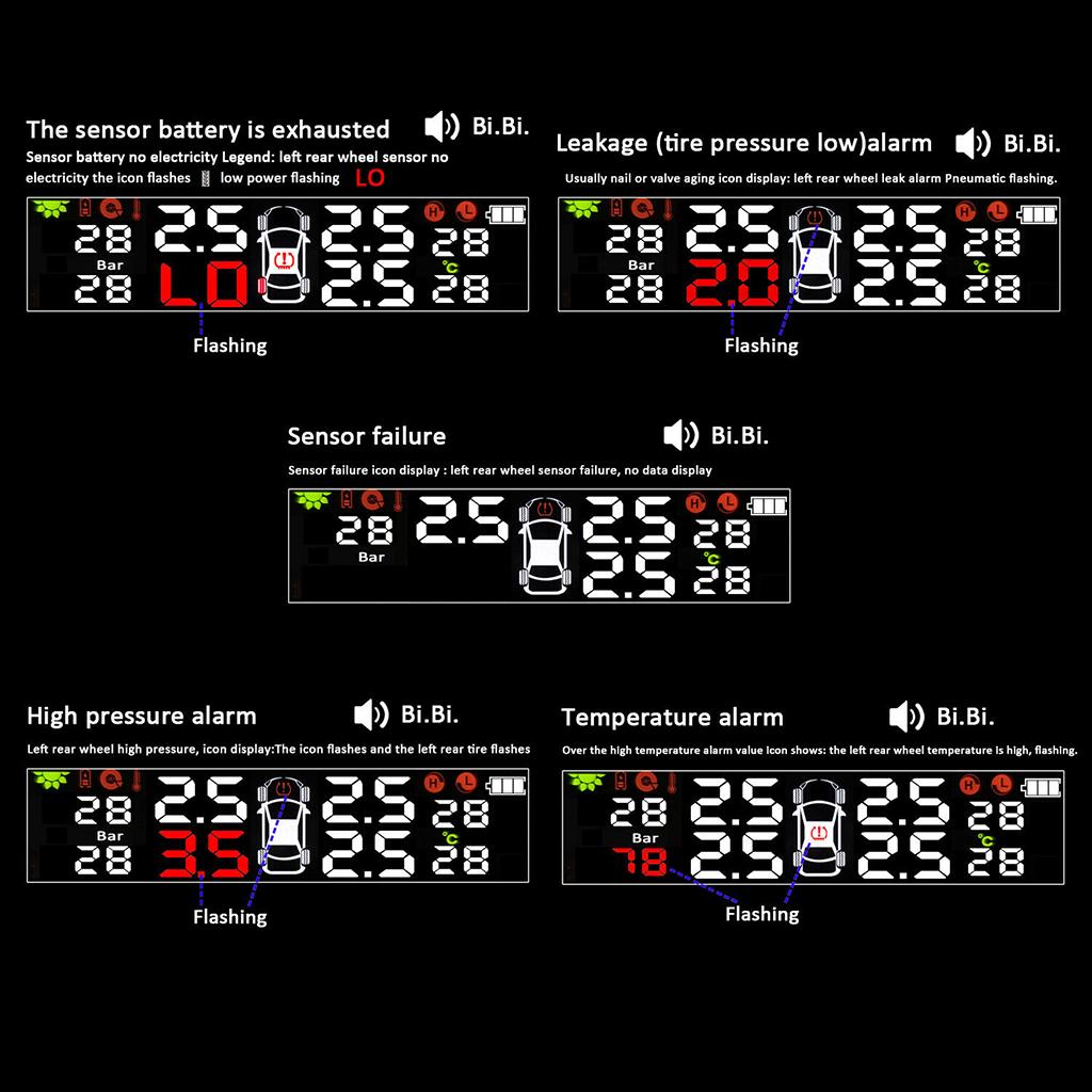 Tire Pressure Monitor - 디지털 타이어 공기압 모니터링 시스템 자동차