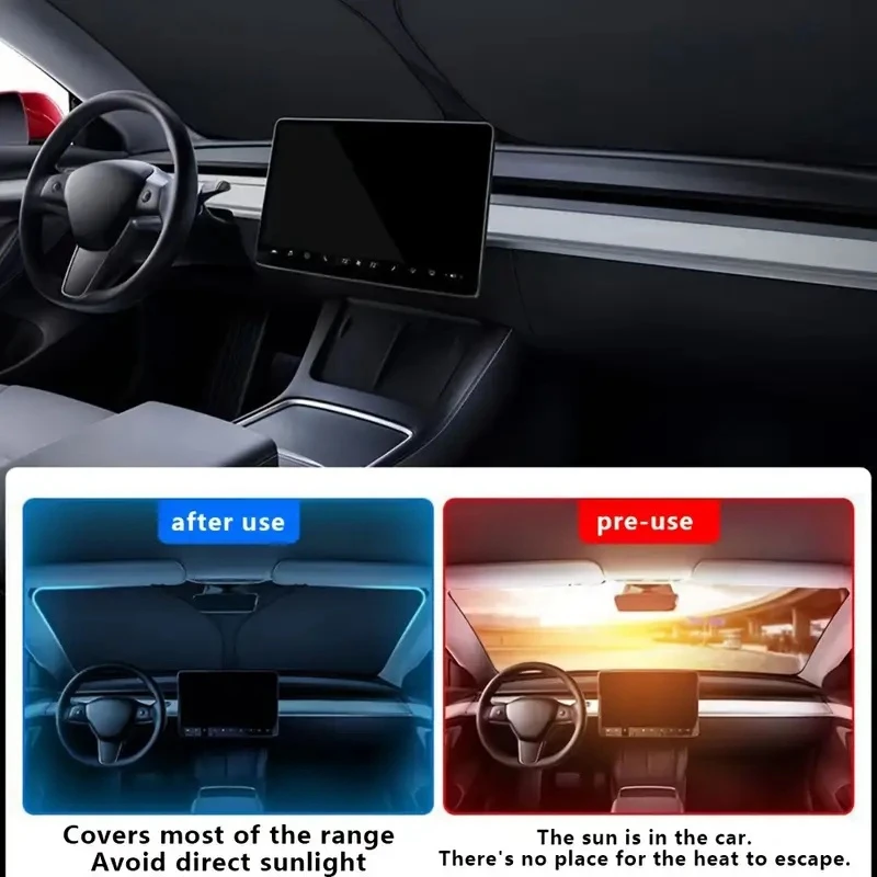 Windshield Sun Shade - 차량용 햇빛 가리개, 앞유리 차양막, 접이식