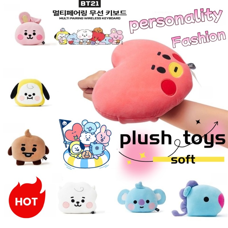 Car Accessories Workshop - BT21 얼굴 모양의 베개 귀여운 패션
