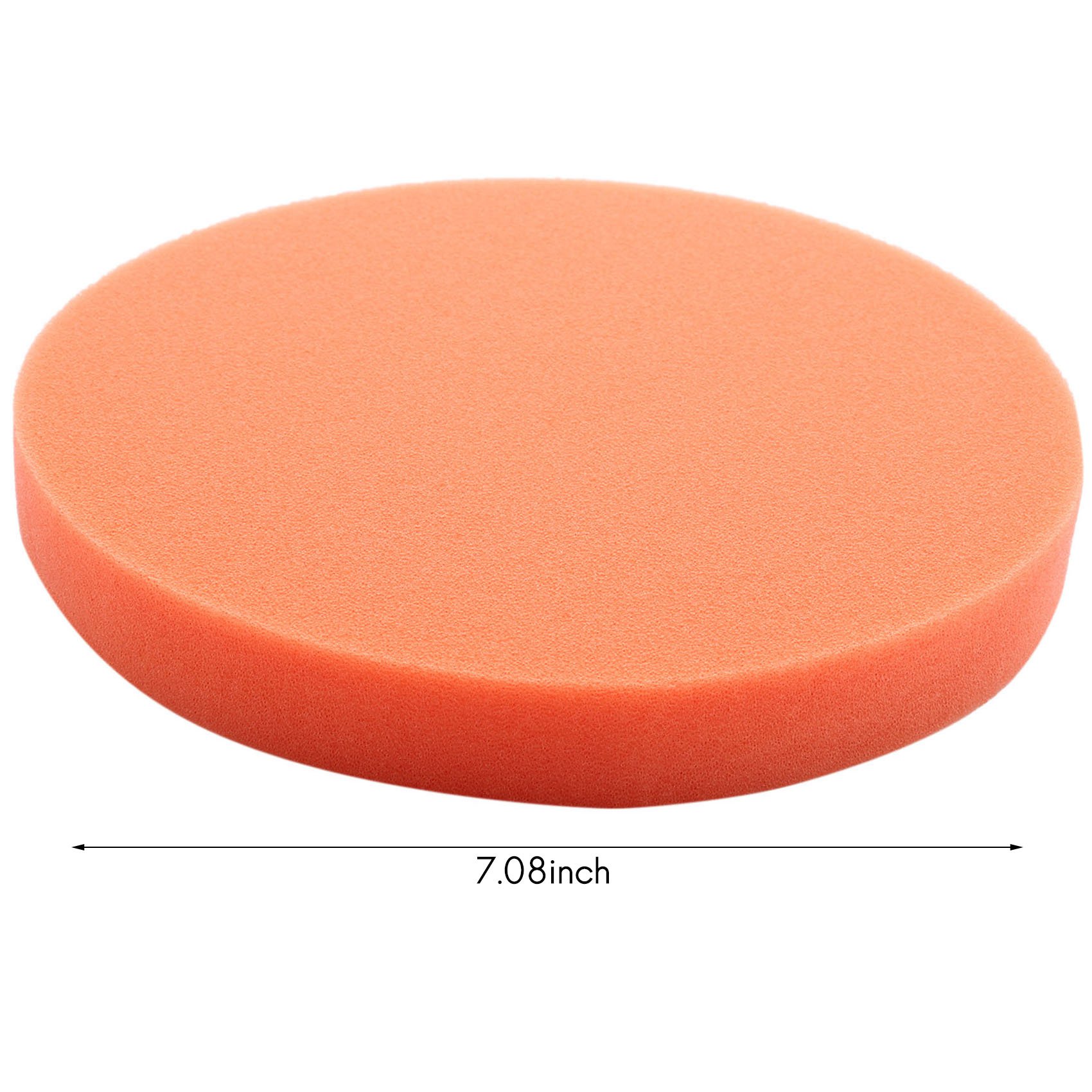 Car Wax Polishing Pad - A06K 10개입 180mm 7인치 플랫 스펀지