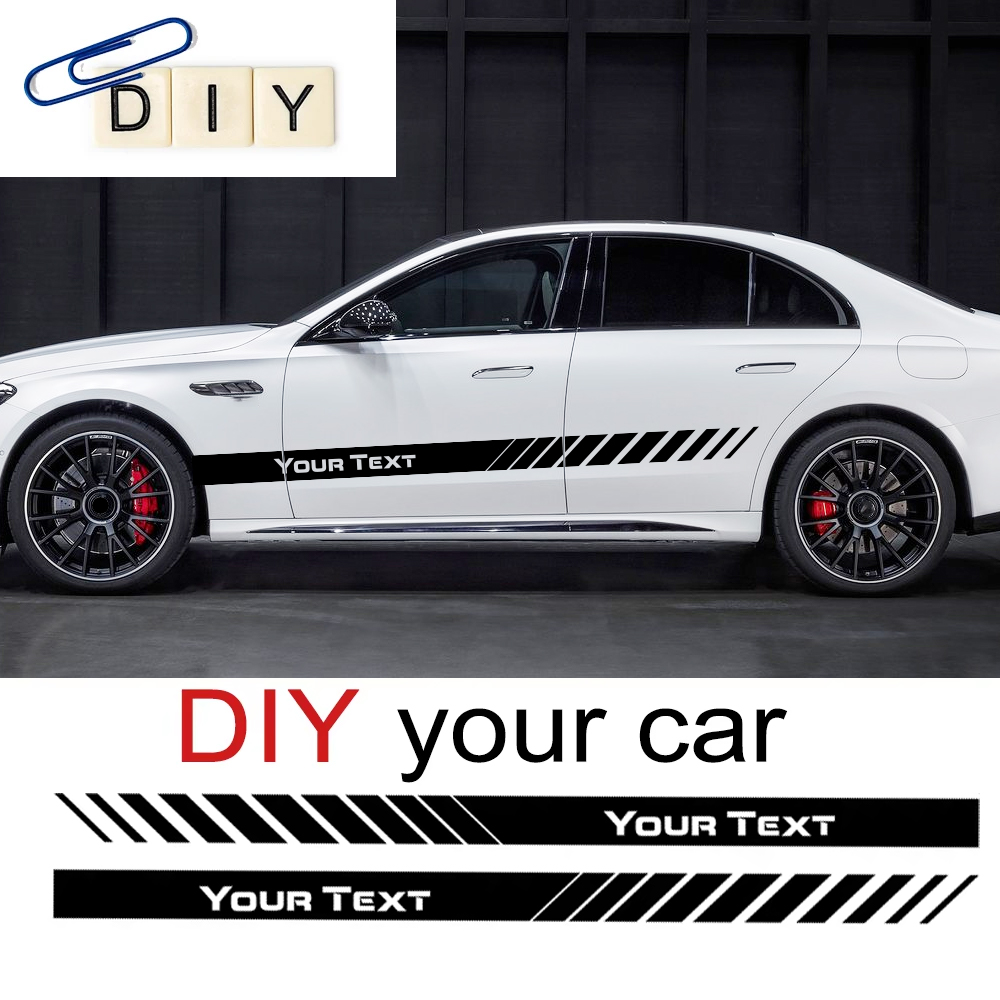 Car Accessories On Amazon - 맞춤형 텍스트 자동차 측면 도어 스트라이프
