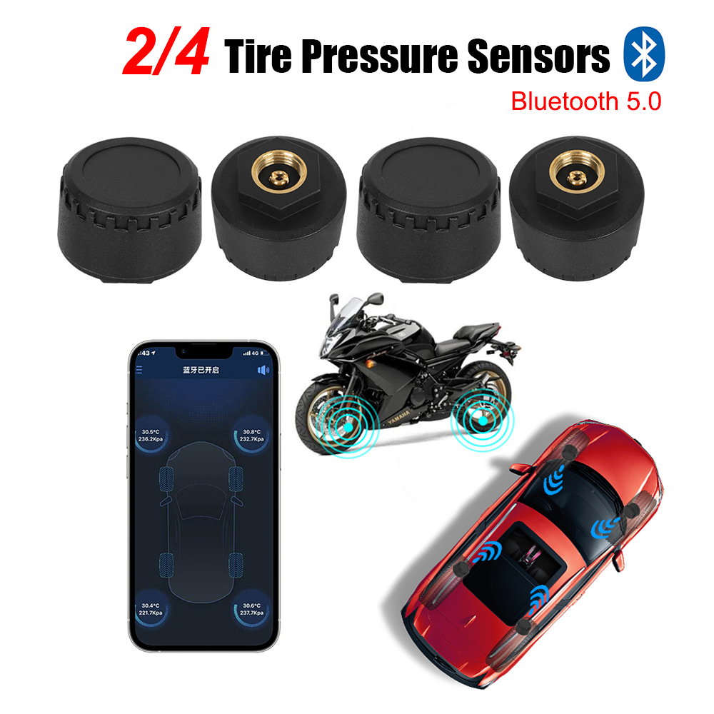 Tire Pressure Monitor - 블루투스 5.0 센서 오토바이 TPMS 0-100PSI
