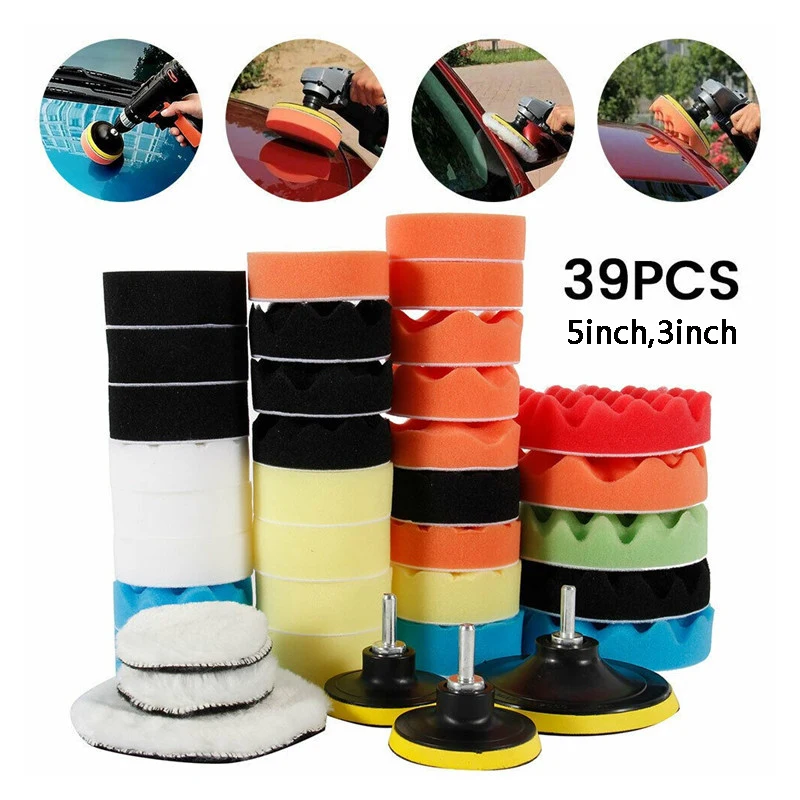 Car Wax Polishing Pad - 자동차 광택 스펀지 패드 키트 폼