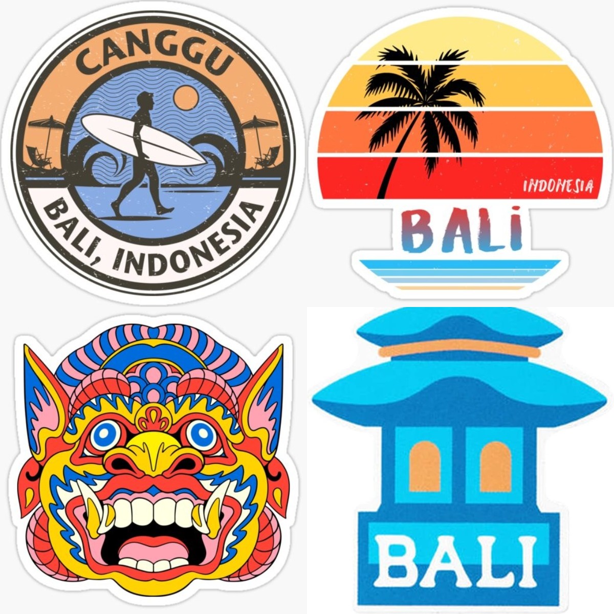 Car Accessories Bali - 발리 비닐 스티커, 여행 스티커, 노트북