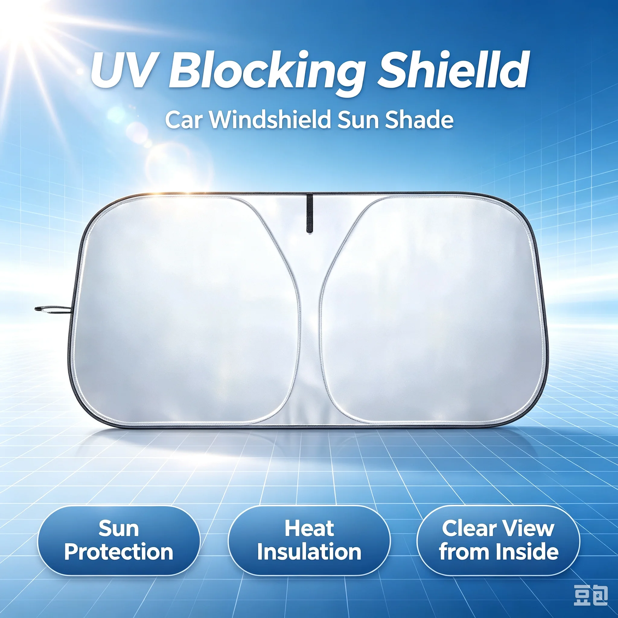 Automatic Car Sunshade - 차량 앞유리 차양막 자외선 차단 햇빛