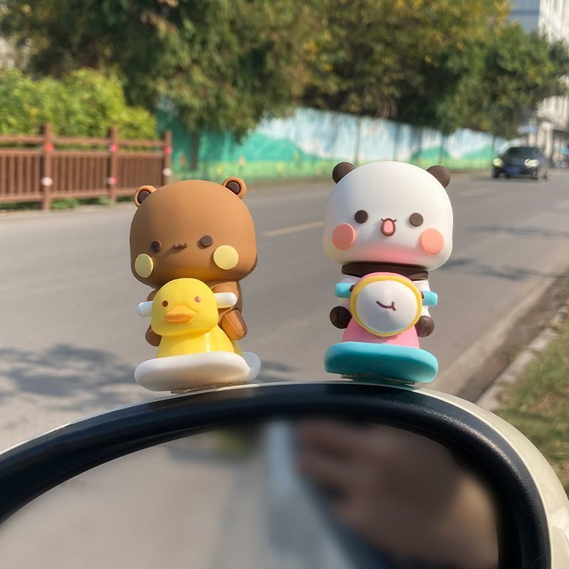 이어 부부 스프링 스윙 피규어 귀여운 만화 로커 말 장 - Car Accessories Quirky 리뷰 및 가격