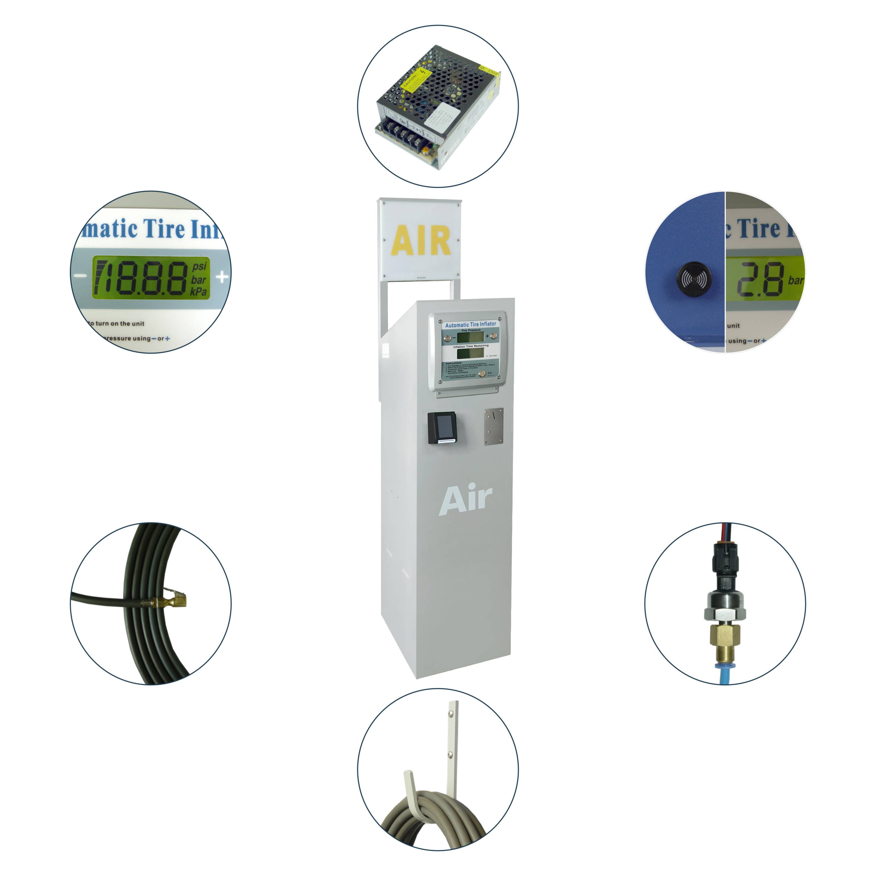 IP66 방수 이중 실린더 타이어 공기 주입기 타이어  - Tire Pressure Monitor 리뷰 및 가격