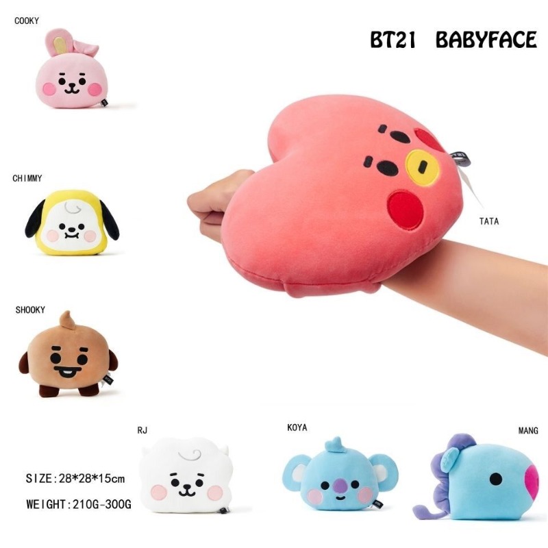 BT21 얼굴 모양의 베개 귀여운 패션 만화 맞춤형 크 - Car Accessories Workshop 리뷰 및 가격
