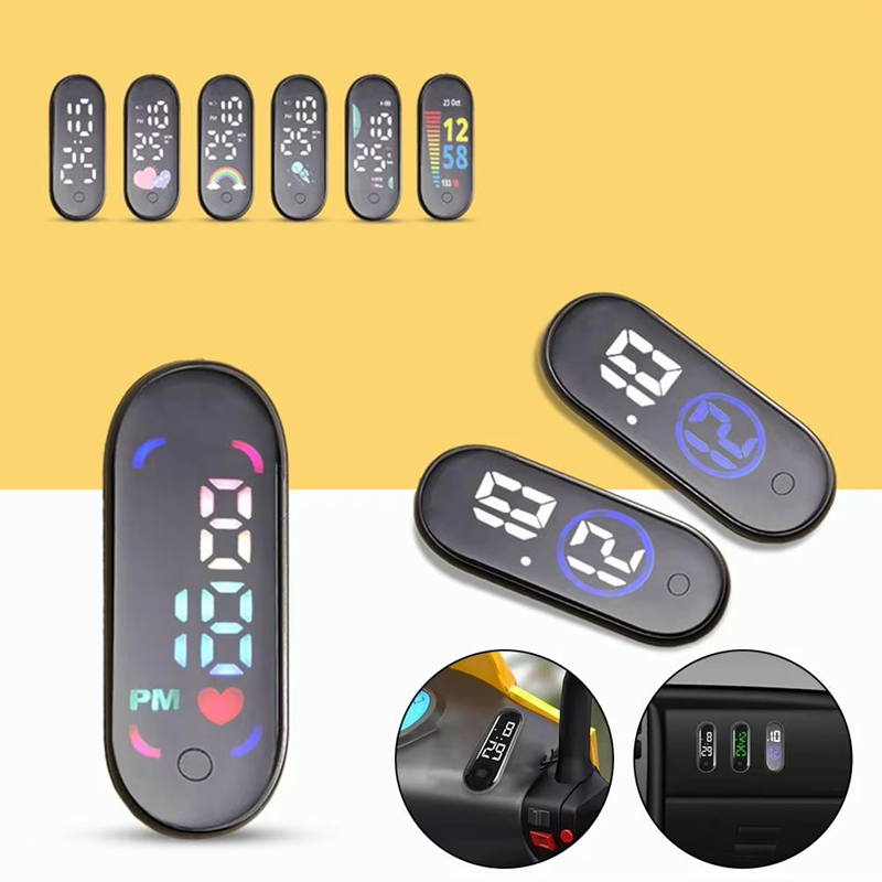 빛나는 오토바이 자동차 시계 자동차 내부 부착형 미니  - Car Accessories Workshop 리뷰 및 가격