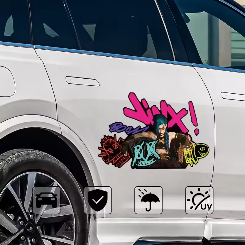 Arcane Jinx 그래피티 반사 자동차 스티커 전기 - Car Accessories On Amazon 리뷰 및 가격