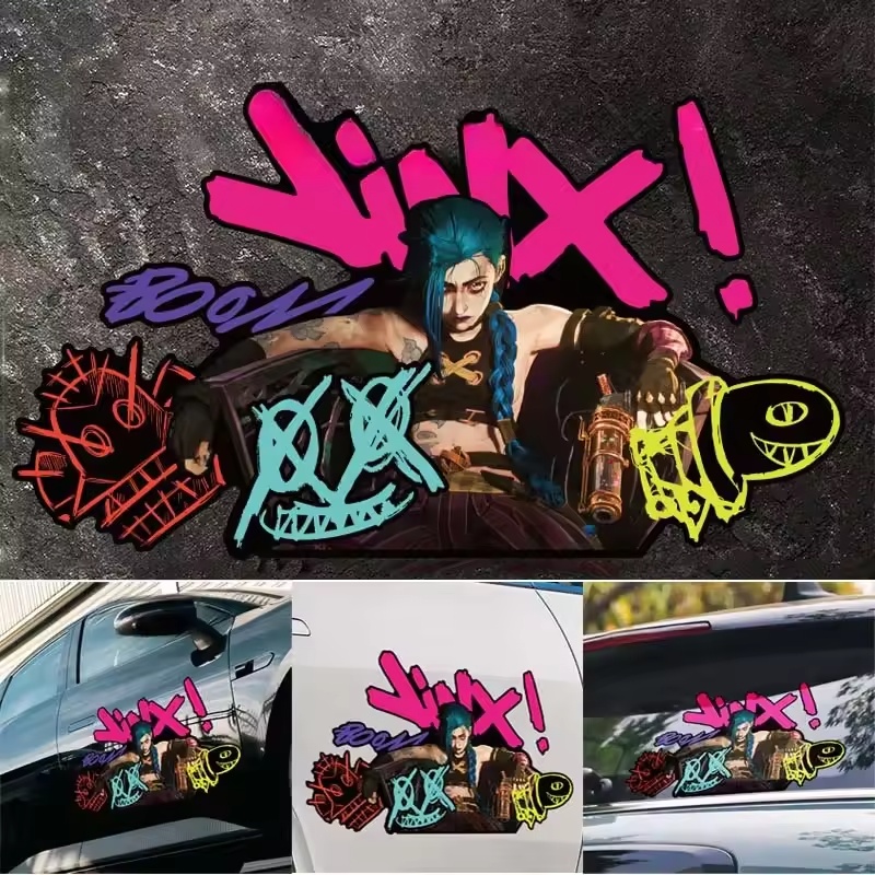 Arcane Jinx 그래피티 반사 자동차 스티커 전기 - Car Accessories On Amazon 리뷰 및 가격