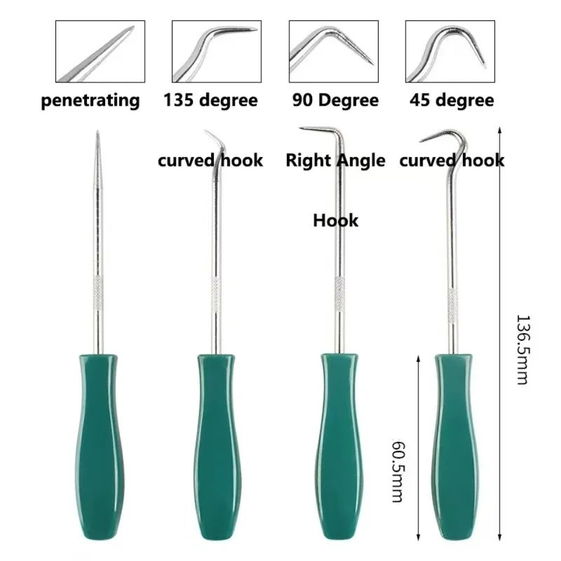 4Pcs 135mm 오일 씰 픽업 후크 스크루 드라이버 - Car Accessories Workshop 리뷰 및 가격