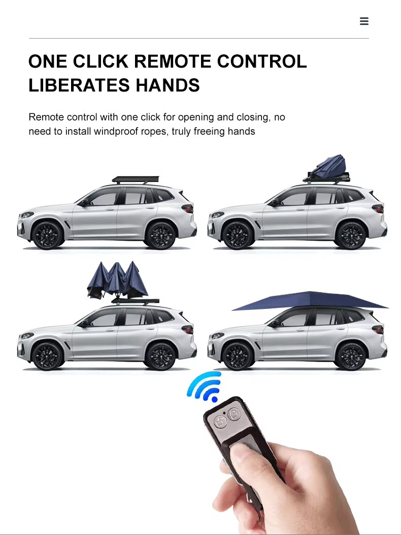 2024 신제품 도매 3.8m*2.7m 자동차 루프 앞 - Automatic Car Sunshade 리뷰 및 가격
