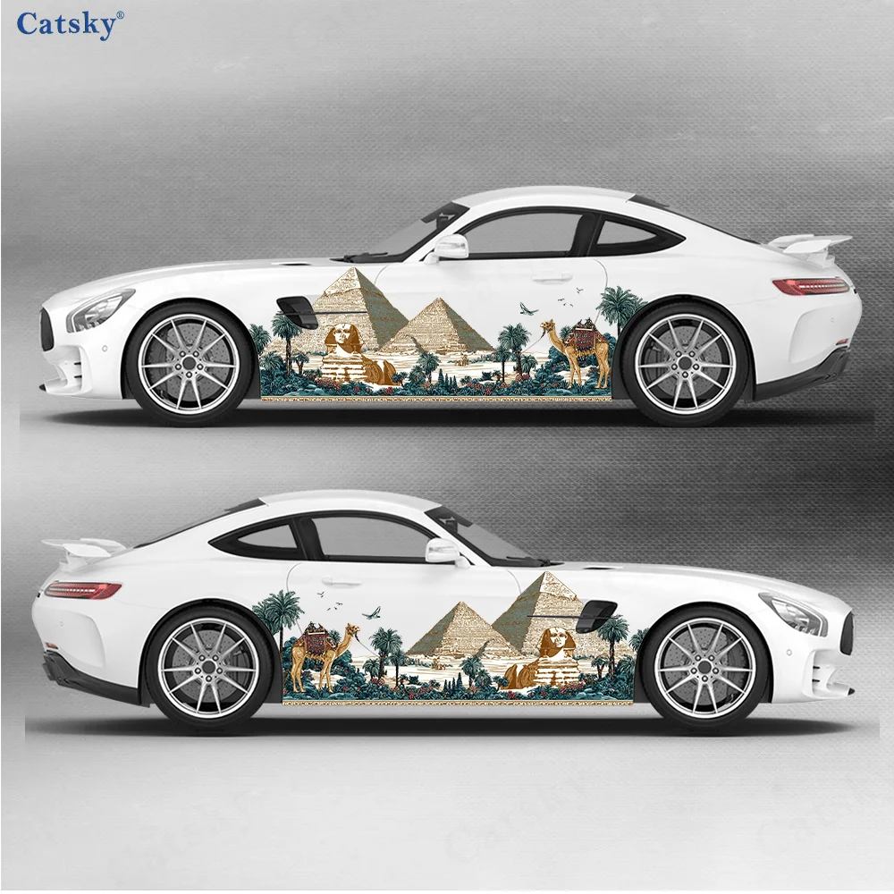 사막 이집트 피라미드 및 낙타 자동차 사이드 카 랩핑, - Car Accessories Egypt 리뷰 및 가격
