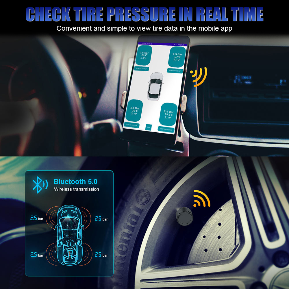 블루투스 5.0 센서 오토바이 TPMS 0-100PSI - Tire Pressure Monitor 리뷰 및 가격