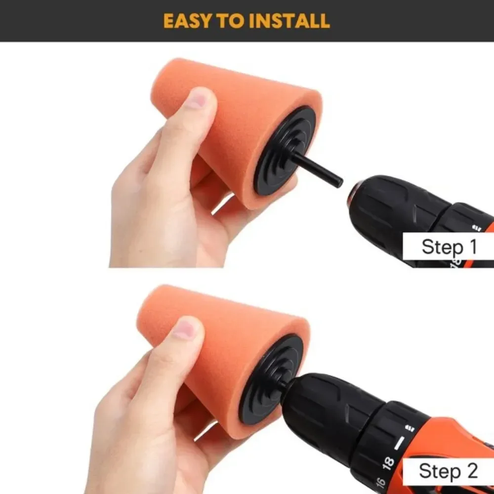 자동차 드릴 광택 스펀지 패드 키트 허브 광택 패드 금 - Car Wax Polishing Pad 리뷰 및 가격