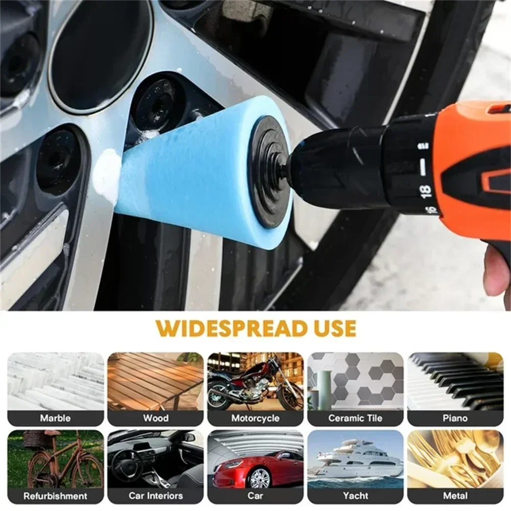 자동차 드릴 광택 스펀지 패드 키트 허브 광택 패드 금 - Car Wax Polishing Pad 리뷰 및 가격