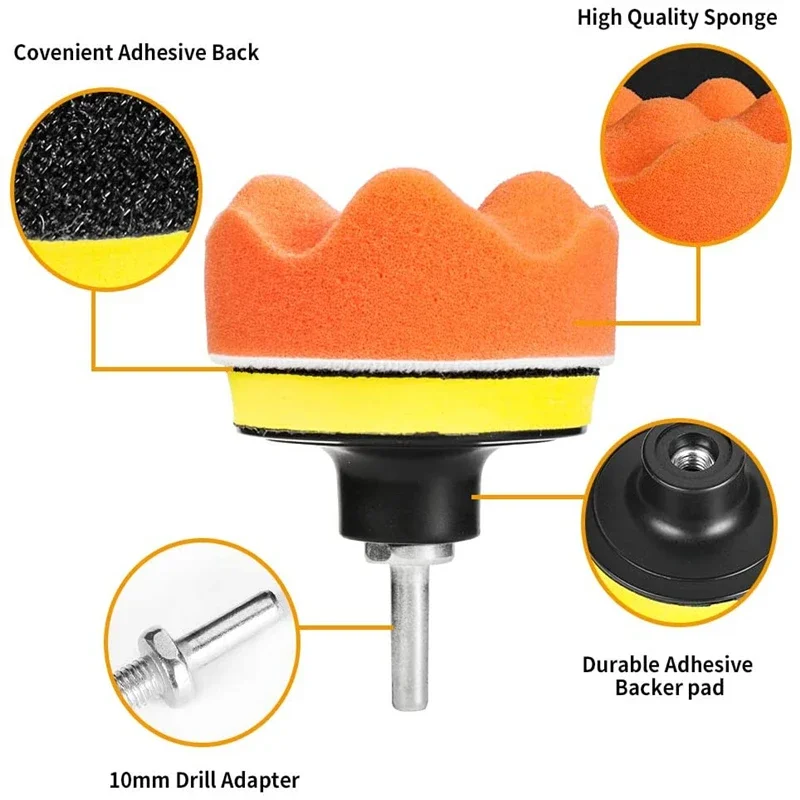자동차 광택 스펀지 패드 키트 폼 패드 버퍼 키트 광택 - Car Wax Polishing Pad 리뷰 및 가격