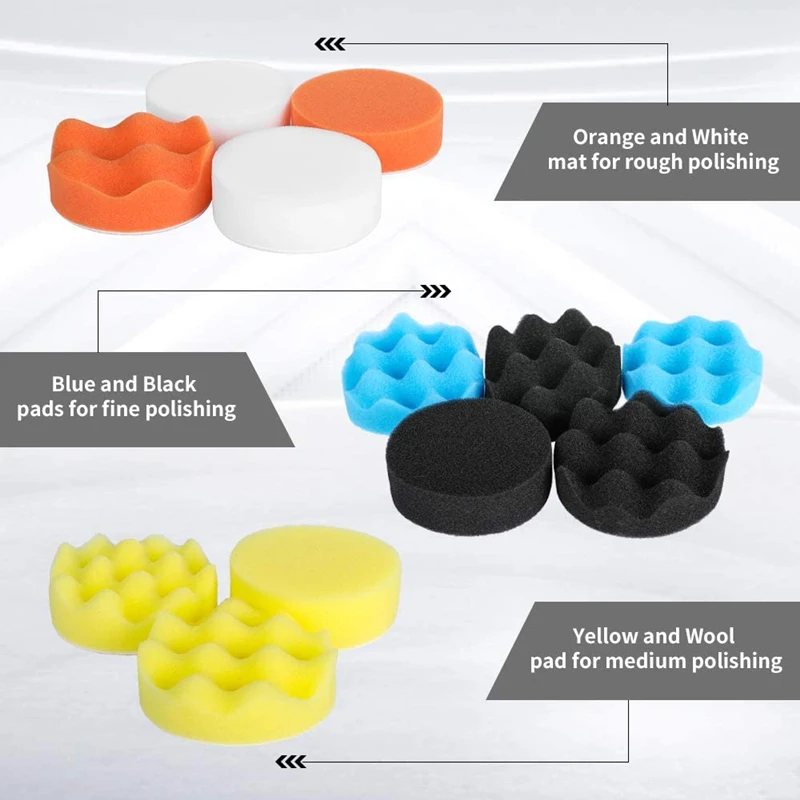자동차 광택 스펀지 패드 키트 폼 패드 버퍼 키트 광택 - Car Wax Polishing Pad 리뷰 및 가격